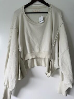 Free People Cropped Camden BNWT in Ivory